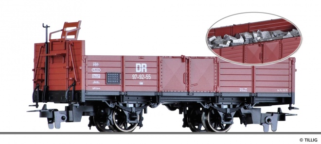 Gondola car type Ow with Load<br /><a href='images/pictures/Tillig_HOe_HOm/05937-HM.jpg' target='_blank'>Full size image</a>